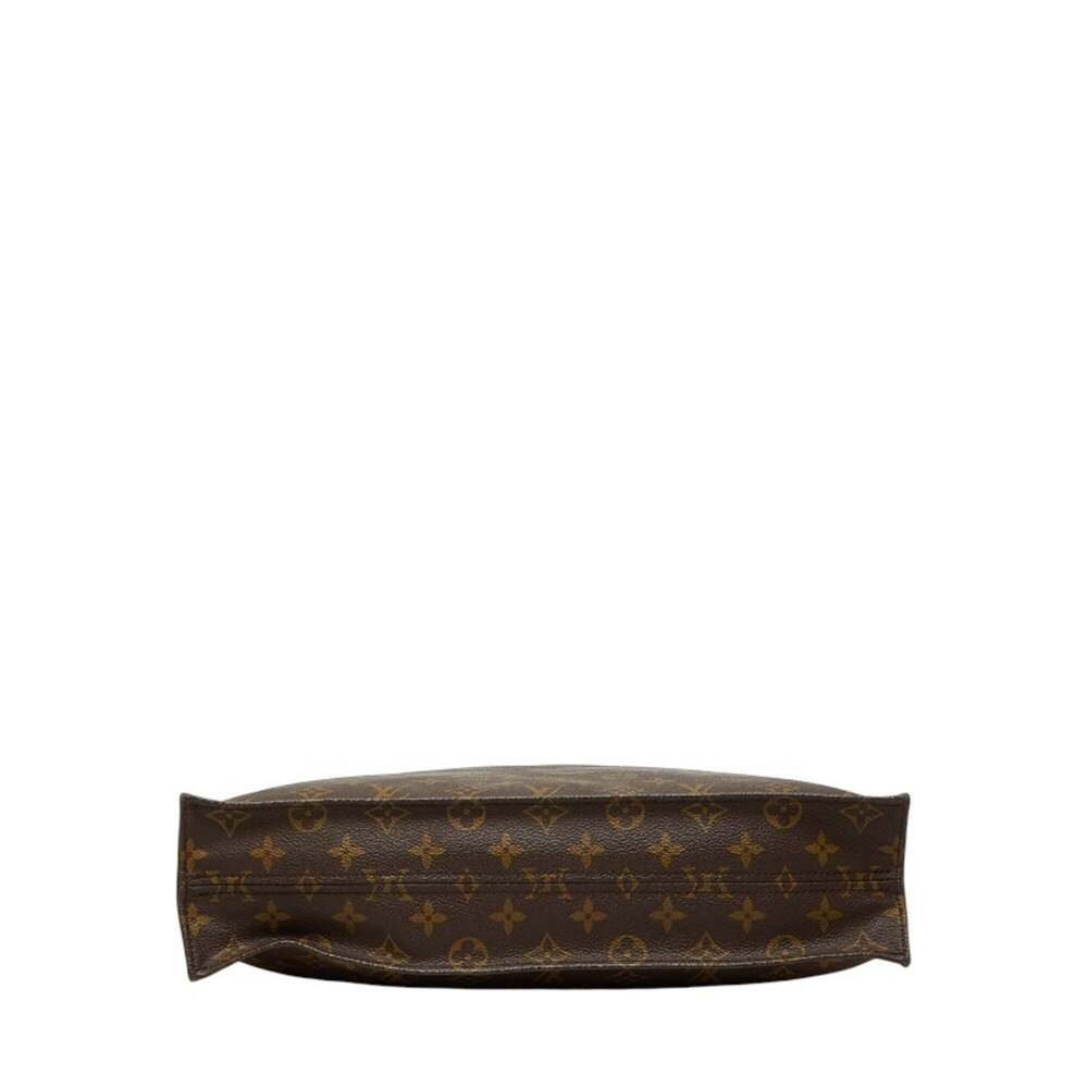 LOUIS VUITTON Authentic Brown Monogram Leather Tote Bag - Picture 3 of 14